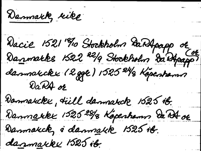 Bild på arkivkortet för arkivposten Danmark