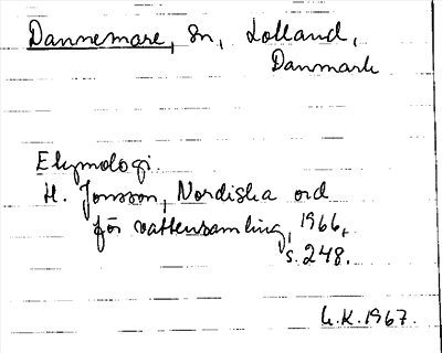 Bild på arkivkortet för arkivposten Dannemare