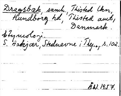 Bild på arkivkortet för arkivposten Dragsbæk