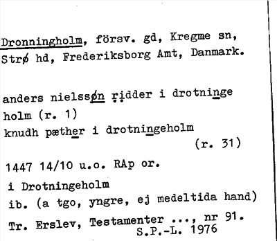 Bild på arkivkortet för arkivposten Dronningholm