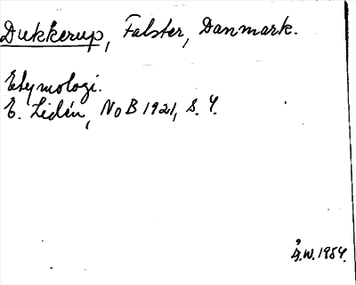 Bild på arkivkortet för arkivposten Dukkerup