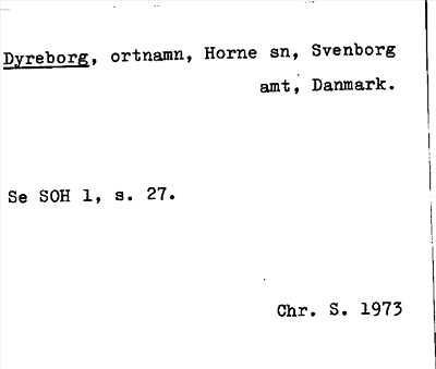 Bild på arkivkortet för arkivposten Dyreborg
