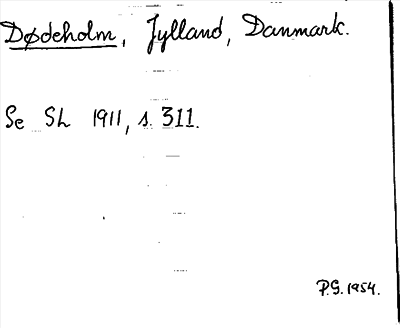 Bild på arkivkortet för arkivposten Dødeholm