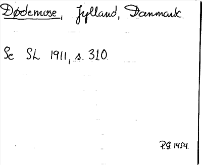 Bild på arkivkortet för arkivposten Dødemose