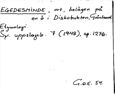 Bild på arkivkortet för arkivposten Egedesminde