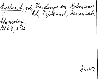 Bild på arkivkortet för arkivposten Egelund
