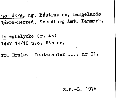 Bild på arkivkortet för arkivposten Egeløkke