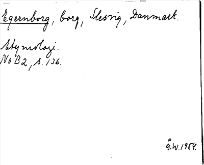 Bild på arkivkortet för arkivposten Egernborg
