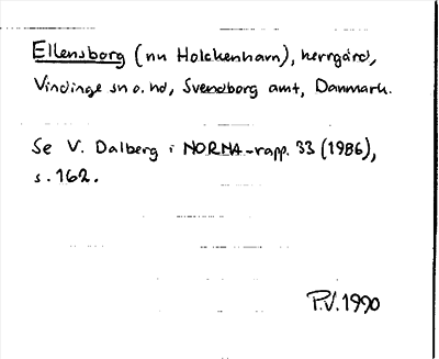 Bild på arkivkortet för arkivposten Ellensborg