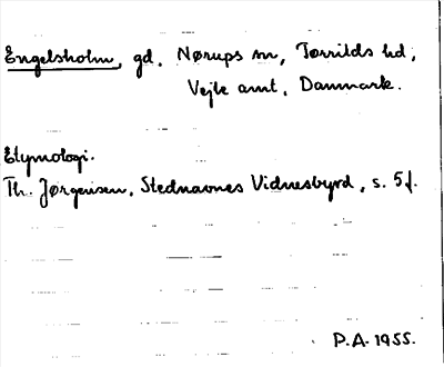 Bild på arkivkortet för arkivposten Engelsholm
