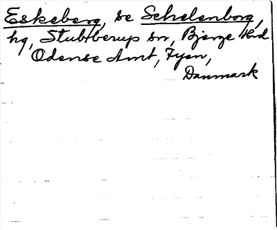 Bild på arkivkortet för arkivposten Eskeberg, se Schelenborg