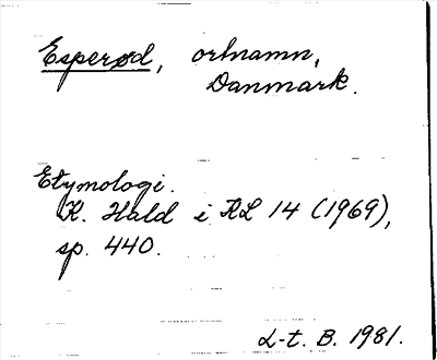 Bild på arkivkortet för arkivposten Esperød