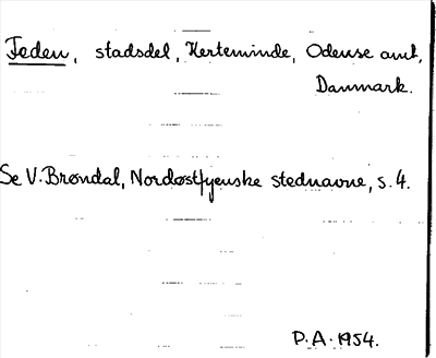 Bild på arkivkortet för arkivposten Feden