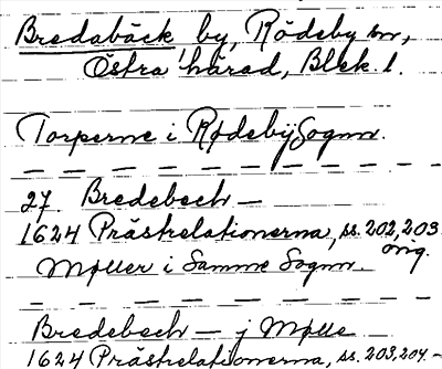 Bild på arkivkortet för arkivposten Bredabäck