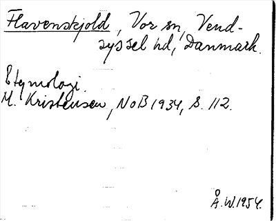 Bild på arkivkortet för arkivposten Flavenskjold