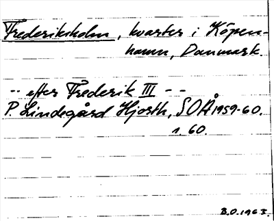 Bild på arkivkortet för arkivposten Frederiksholm