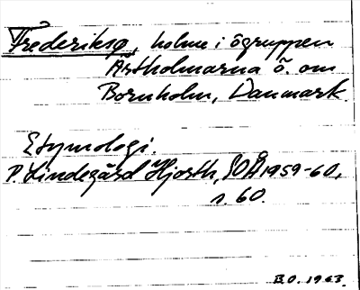 Bild på arkivkortet för arkivposten Frederiksø