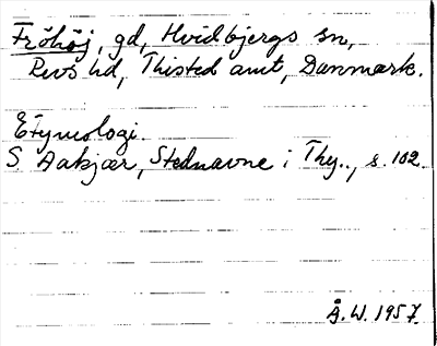 Bild på arkivkortet för arkivposten Fröhöj