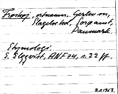 Bild på arkivkortet för arkivposten Frøskøj