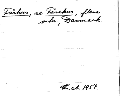 Bild på arkivkortet för arkivposten Fårhus, se Fårehus