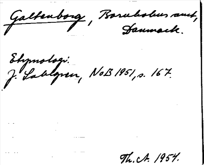 Bild på arkivkortet för arkivposten Galtenborg