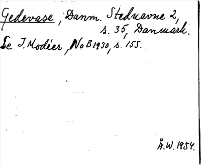 Bild på arkivkortet för arkivposten Gedevase