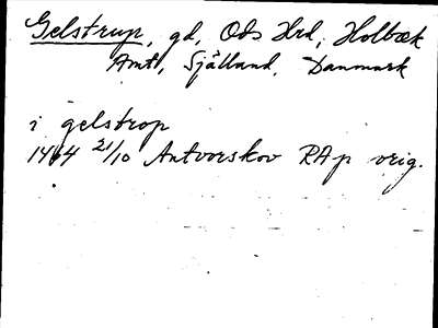 Bild på arkivkortet för arkivposten Gelstrup