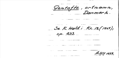 Bild på arkivkortet för arkivposten Gentofte