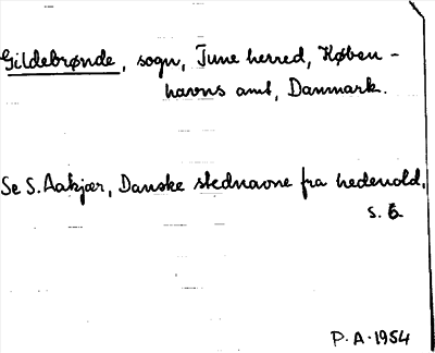 Bild på arkivkortet för arkivposten Gildebrønde