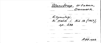 Bild på arkivkortet för arkivposten Glenstrup