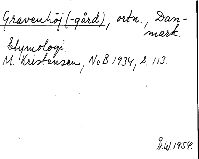 Bild på arkivkortet för arkivposten Gravenhöj Gravengård