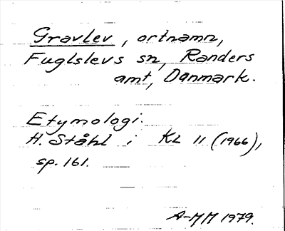 Bild på arkivkortet för arkivposten Gravlev
