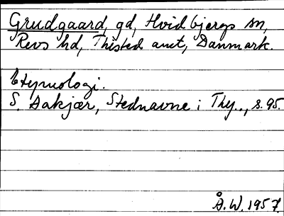 Bild på arkivkortet för arkivposten Grudgaard