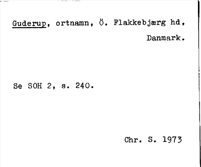 Bild på arkivkortet för arkivposten Guderup