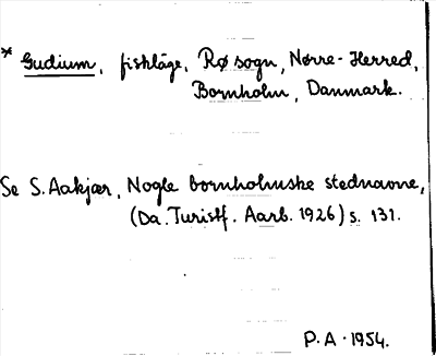 Bild på arkivkortet för arkivposten Gudium