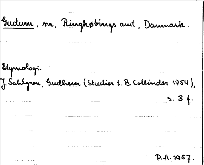 Bild på arkivkortet för arkivposten Gudum