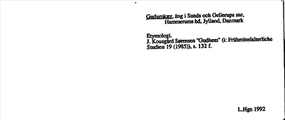 Bild på arkivkortet för arkivposten Gudumkær