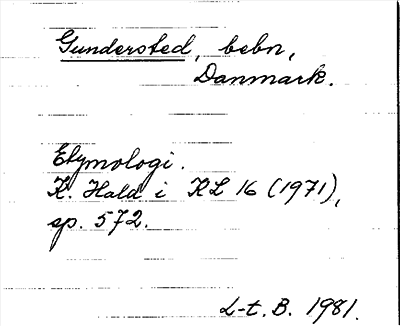 Bild på arkivkortet för arkivposten Gundersted