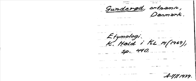 Bild på arkivkortet för arkivposten Gunderød