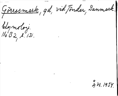 Bild på arkivkortet för arkivposten Görresmark