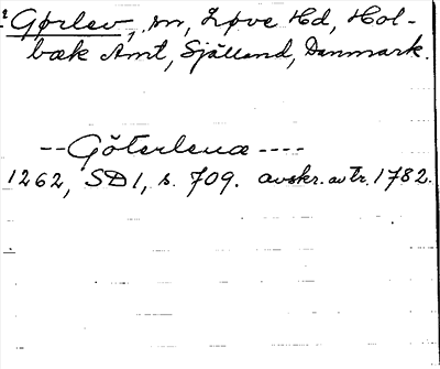 Bild på arkivkortet för arkivposten Gørlev
