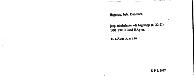 Bild på arkivkortet för arkivposten Hagerup