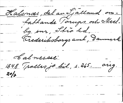 Bild på arkivkortet för arkivposten Halsnæs