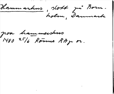 Bild på arkivkortet för arkivposten Hammarhus