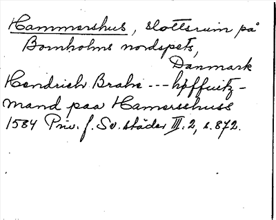 Bild på arkivkortet för arkivposten Hammershus
