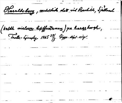 Bild på arkivkortet för arkivposten Haraldsborg