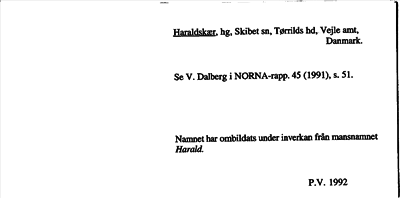 Bild på arkivkortet för arkivposten Haraldskær