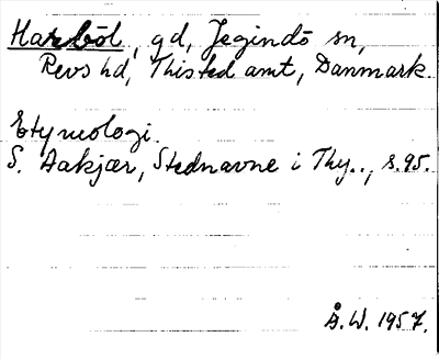 Bild på arkivkortet för arkivposten Harböl