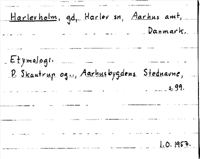 Bild på arkivkortet för arkivposten Harlevholm