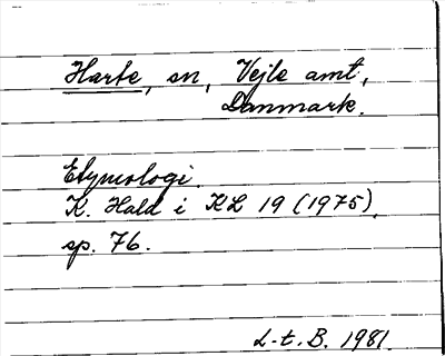 Bild på arkivkortet för arkivposten Harte